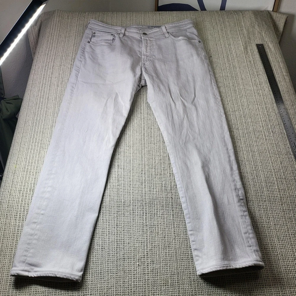 AG Adriano Goldschmied Everett Jeans Mens 35x28 Gray Slim Straight Pants